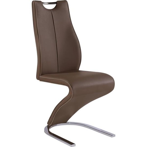 Global Furniture Usa Global Furniture USA D4126NDC Dining Chair with Capp Trim; Brown D4126NDC
